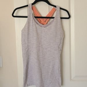Lululemon Stash and run tank with pads
